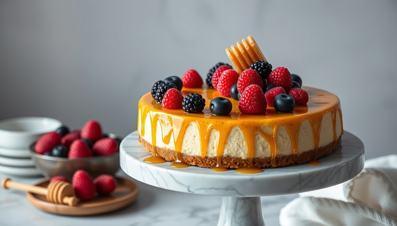 Honey Cheesecake: Creamy No-Crack Recipe (5 Topping Variations)