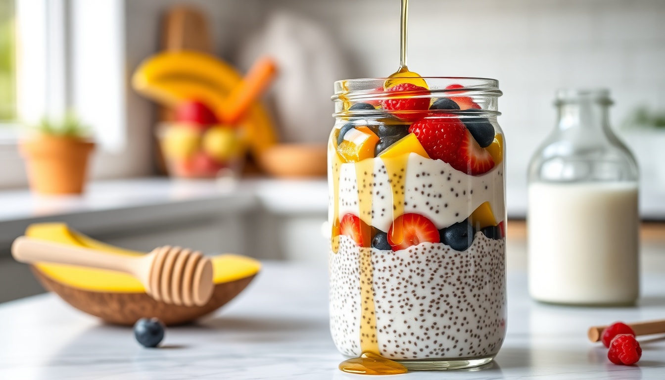 Honey Chia Pudding: Easy Overnight Recipe (6 Flavor Variations)