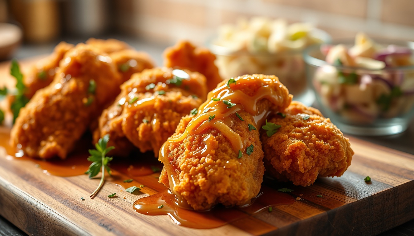 Honey Fried Chicken: Crispy, Sticky Recipe (5 Sauce Variations)