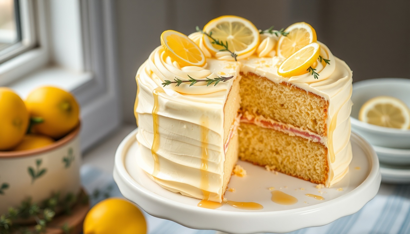 Honey Lemon Cake: Moist Glazed Recipe (No Refined Sugar)