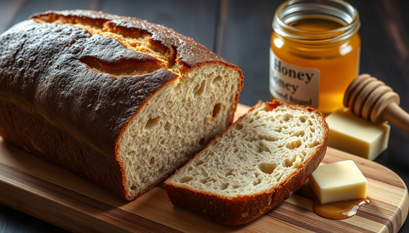 Honey Sourdough Bread: Soft Golden Loaf Recipe (Beginner-Friendly)