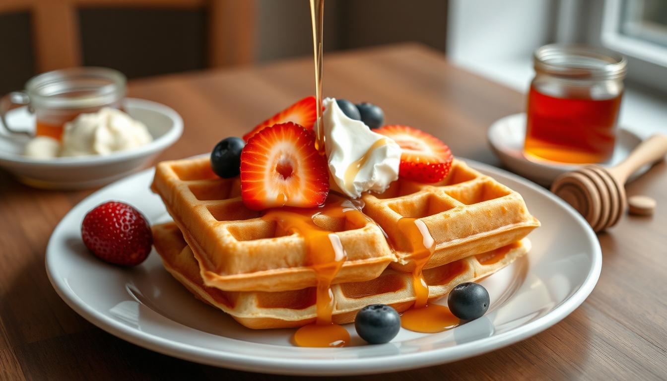 Honey Waffles: Crispy, Golden Recipe (6 Topping Ideas)