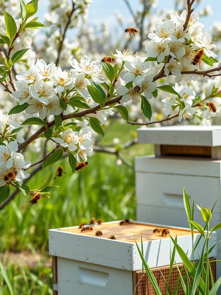 Spring honey season